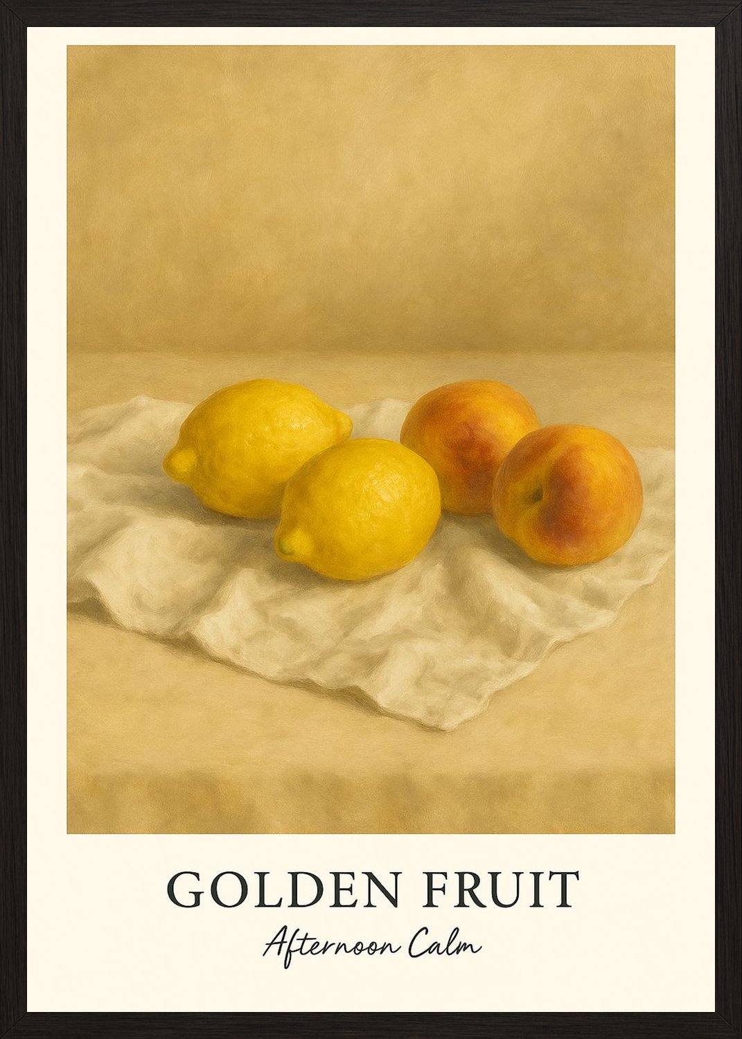 Poster in black frame