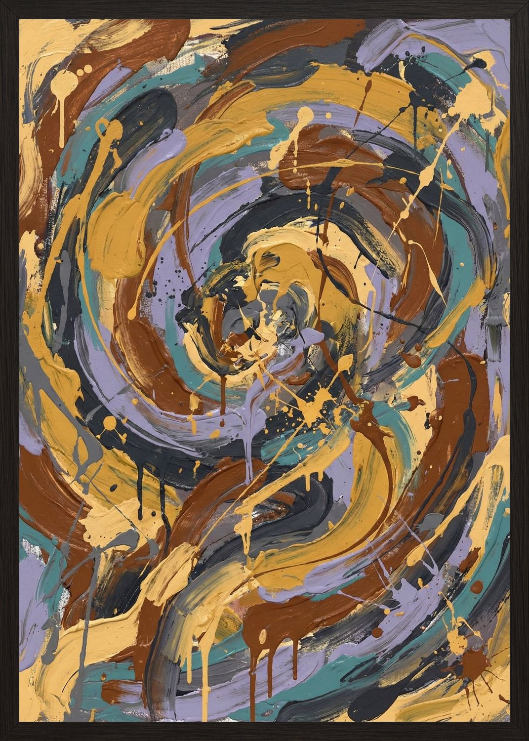 Poster in black frame