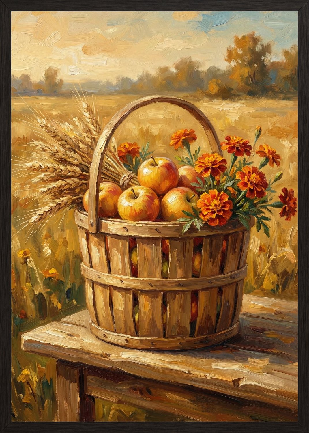 Poster in black frame