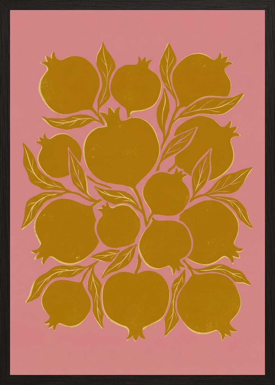 Poster in black frame