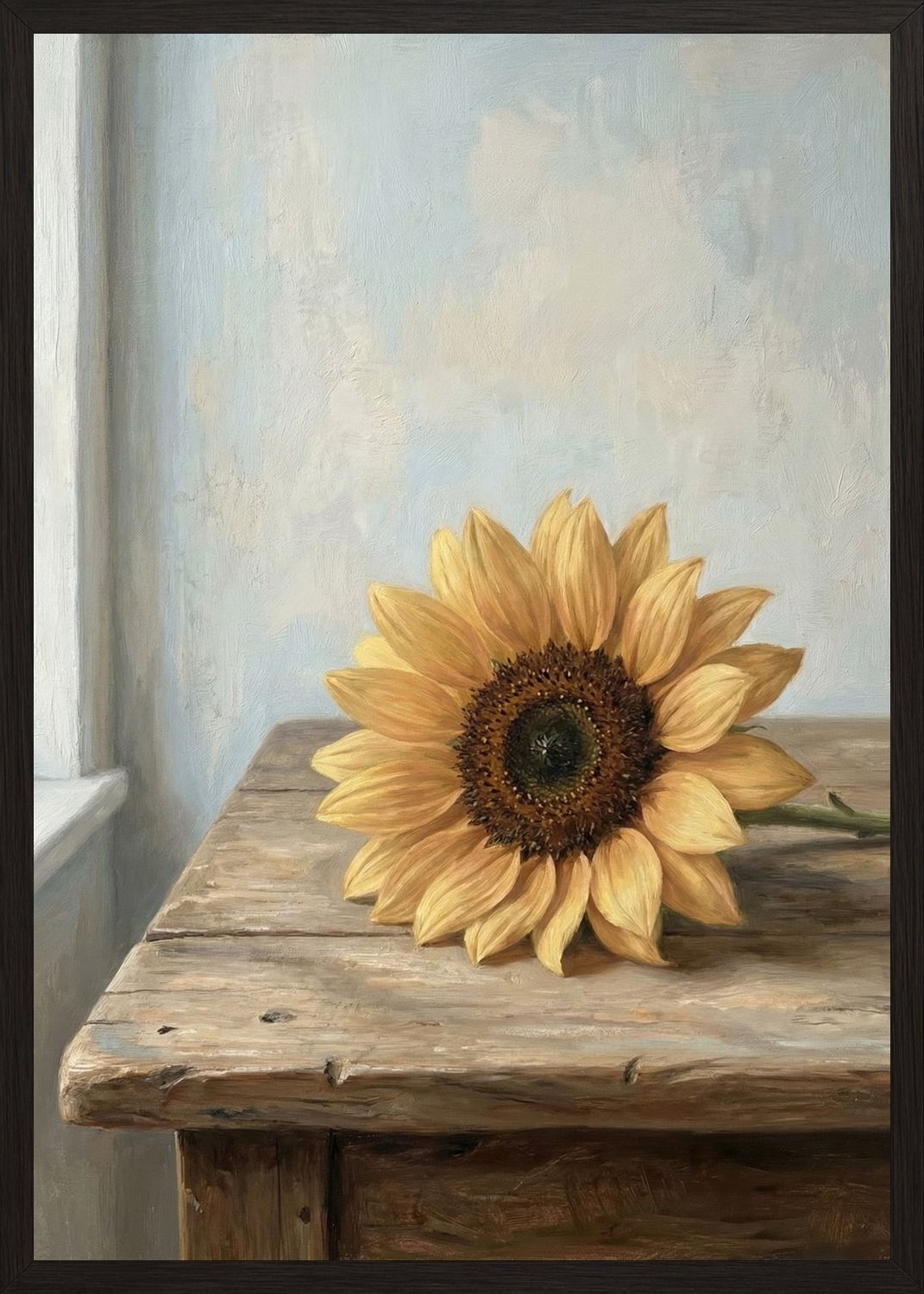 Poster in oak frame