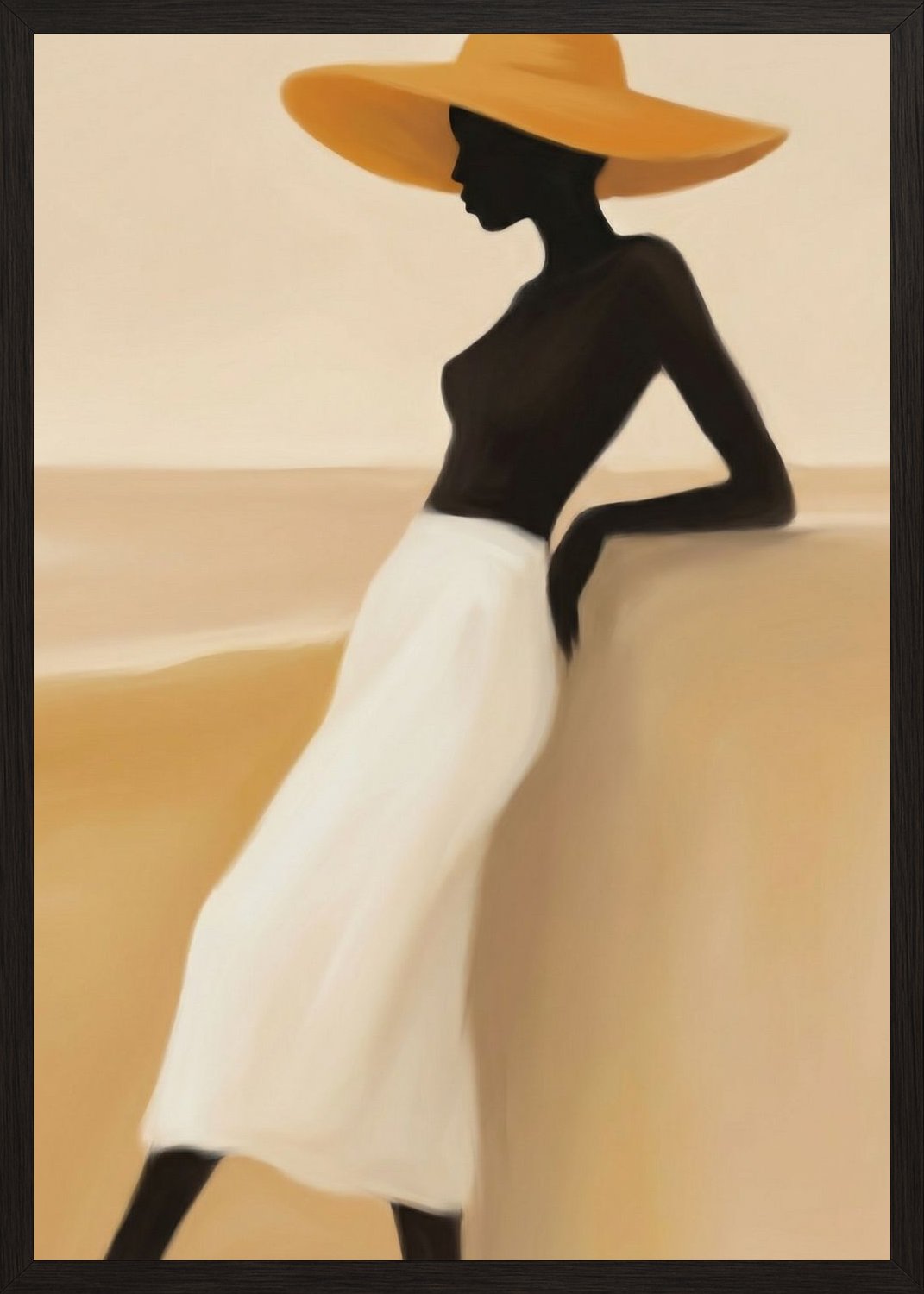 Poster in black frame