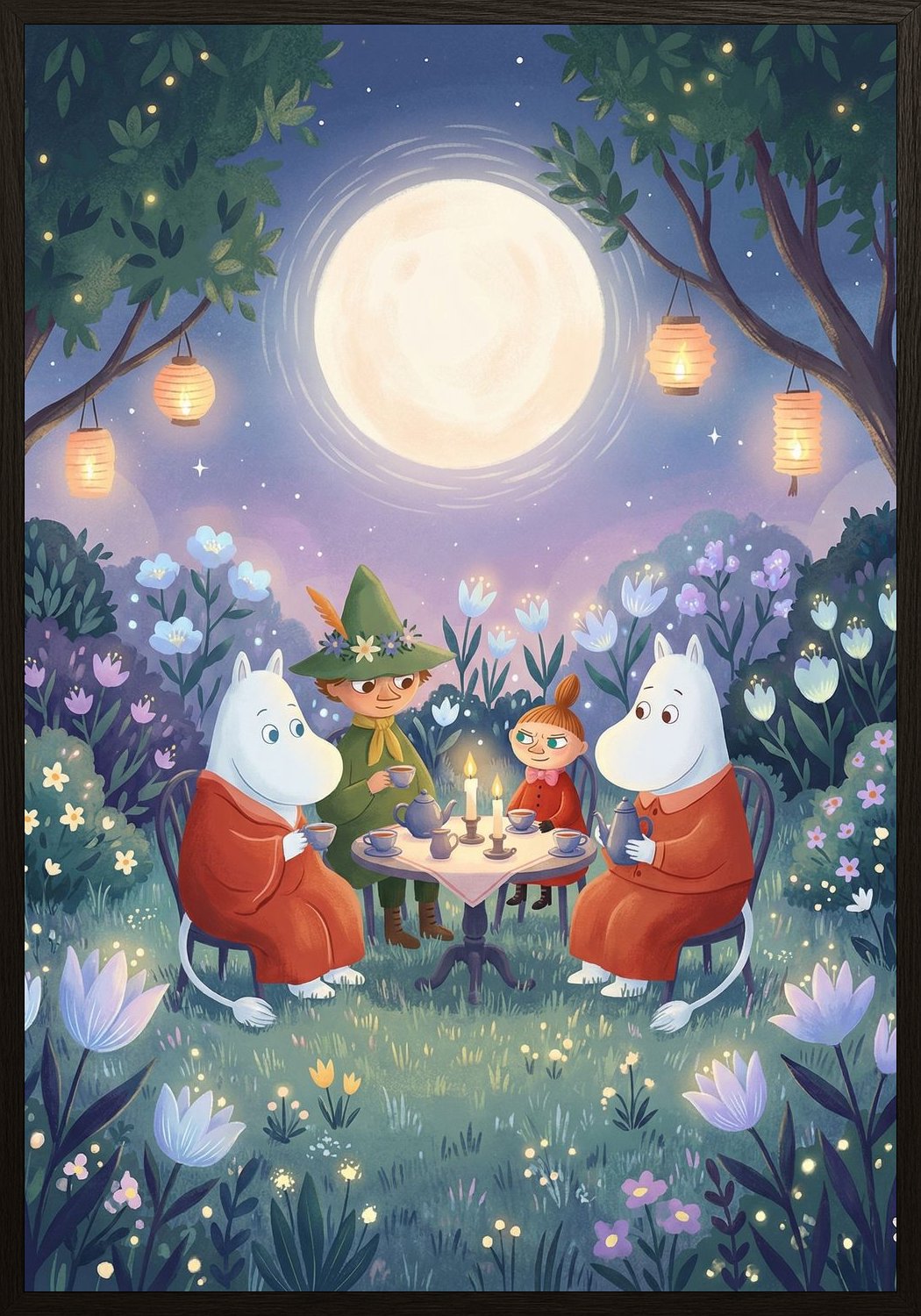 Poster in black frame