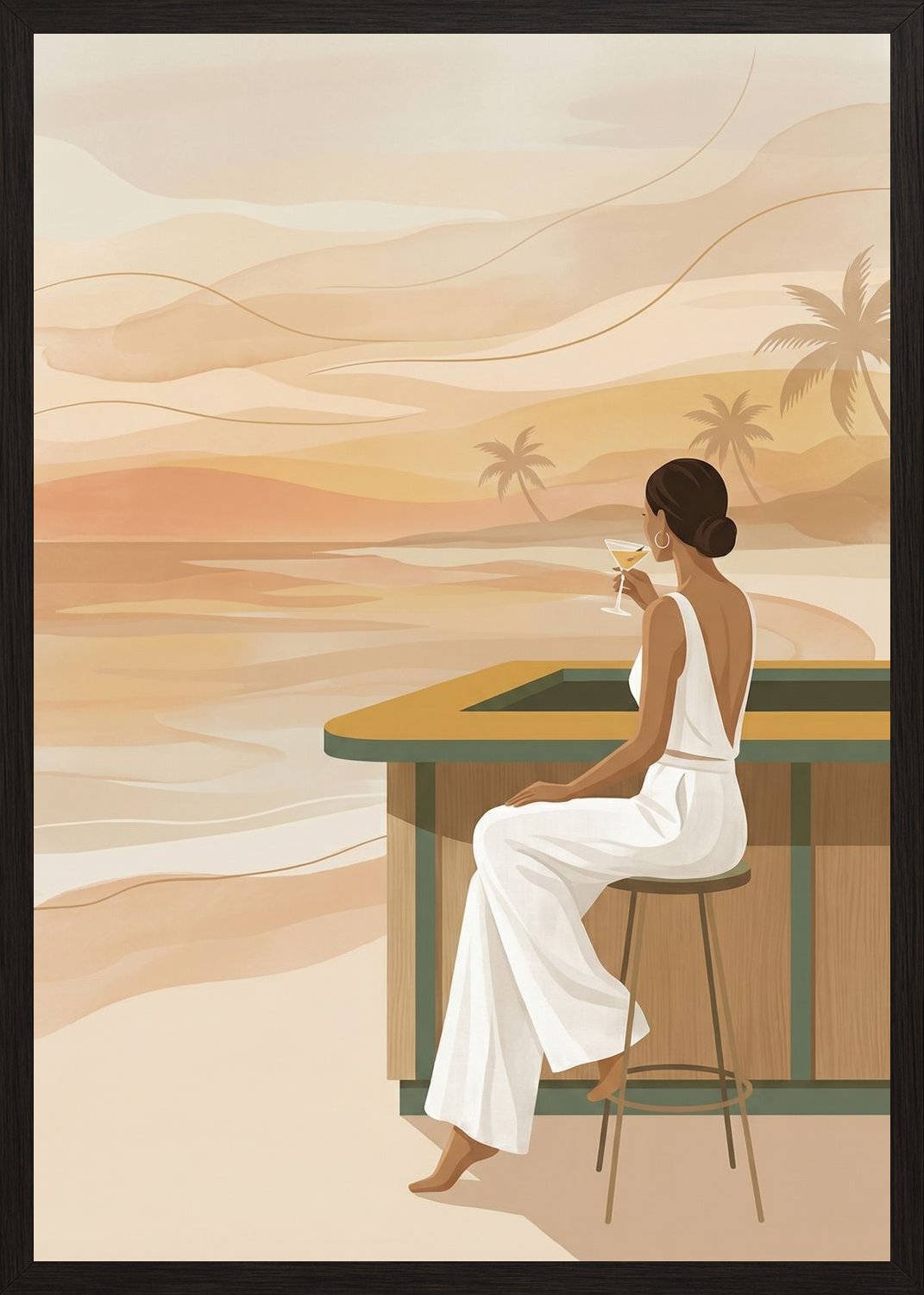 Poster in oak frame