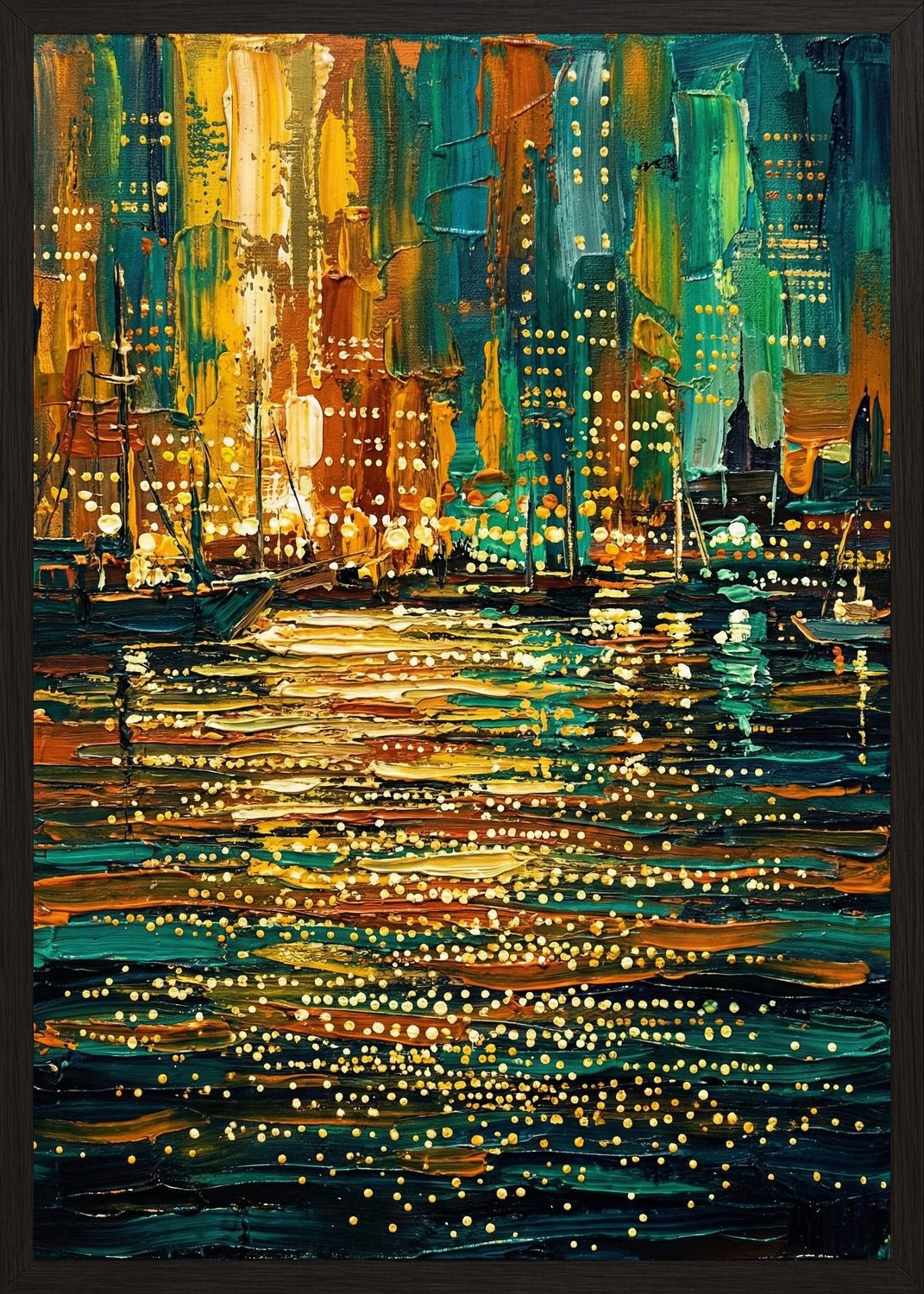 Poster in black frame