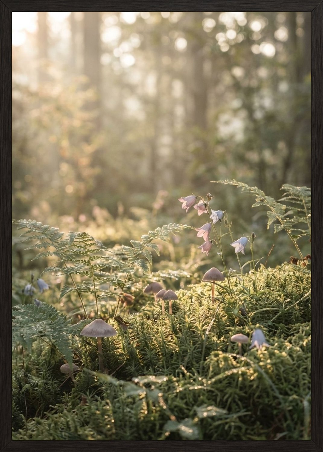 Poster in black frame