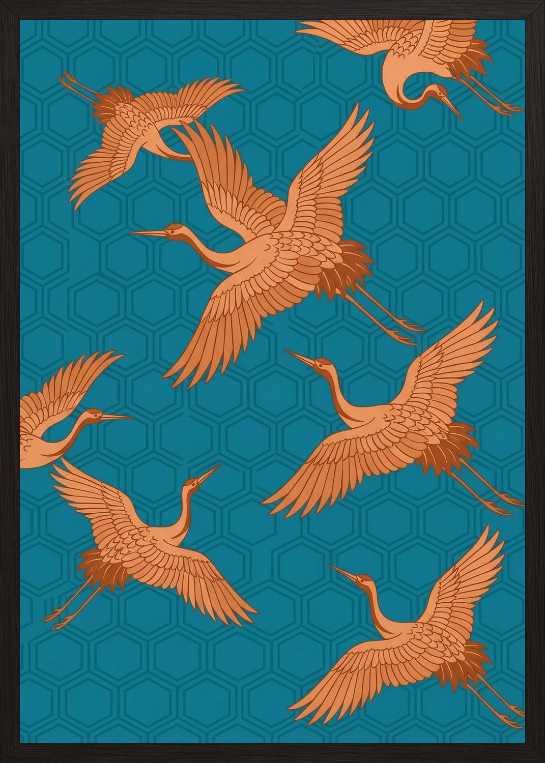 Poster in black frame