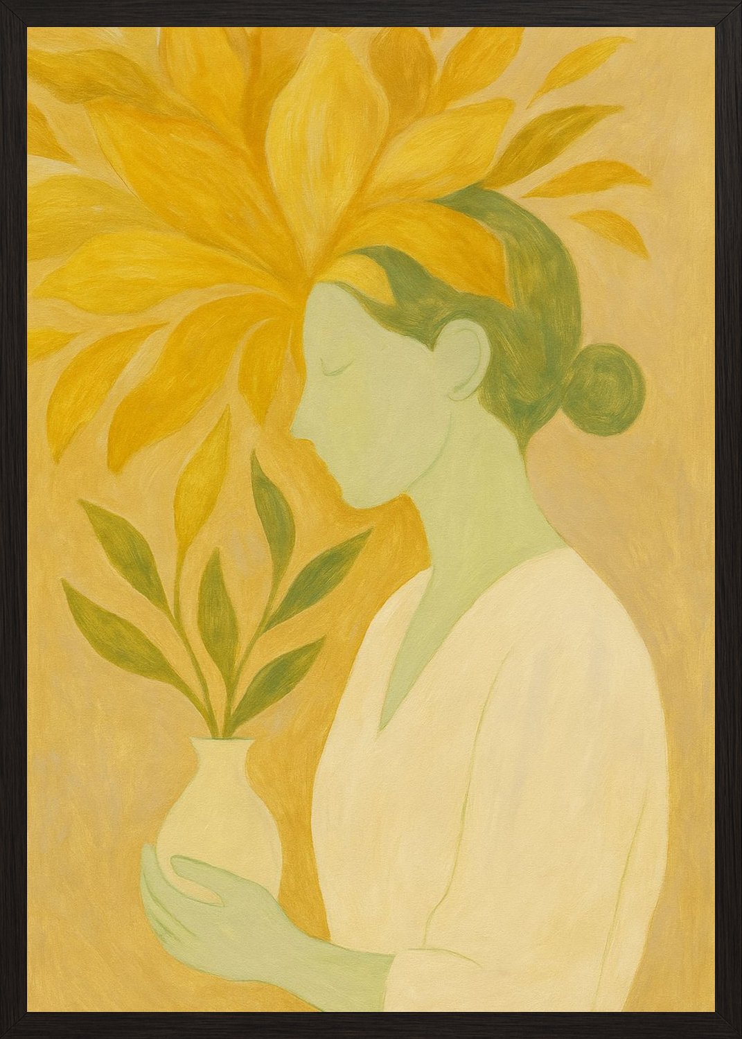 Poster in black frame