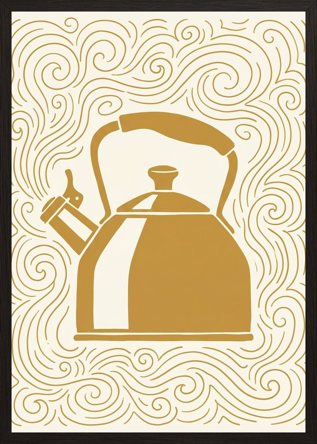 Poster in black frame