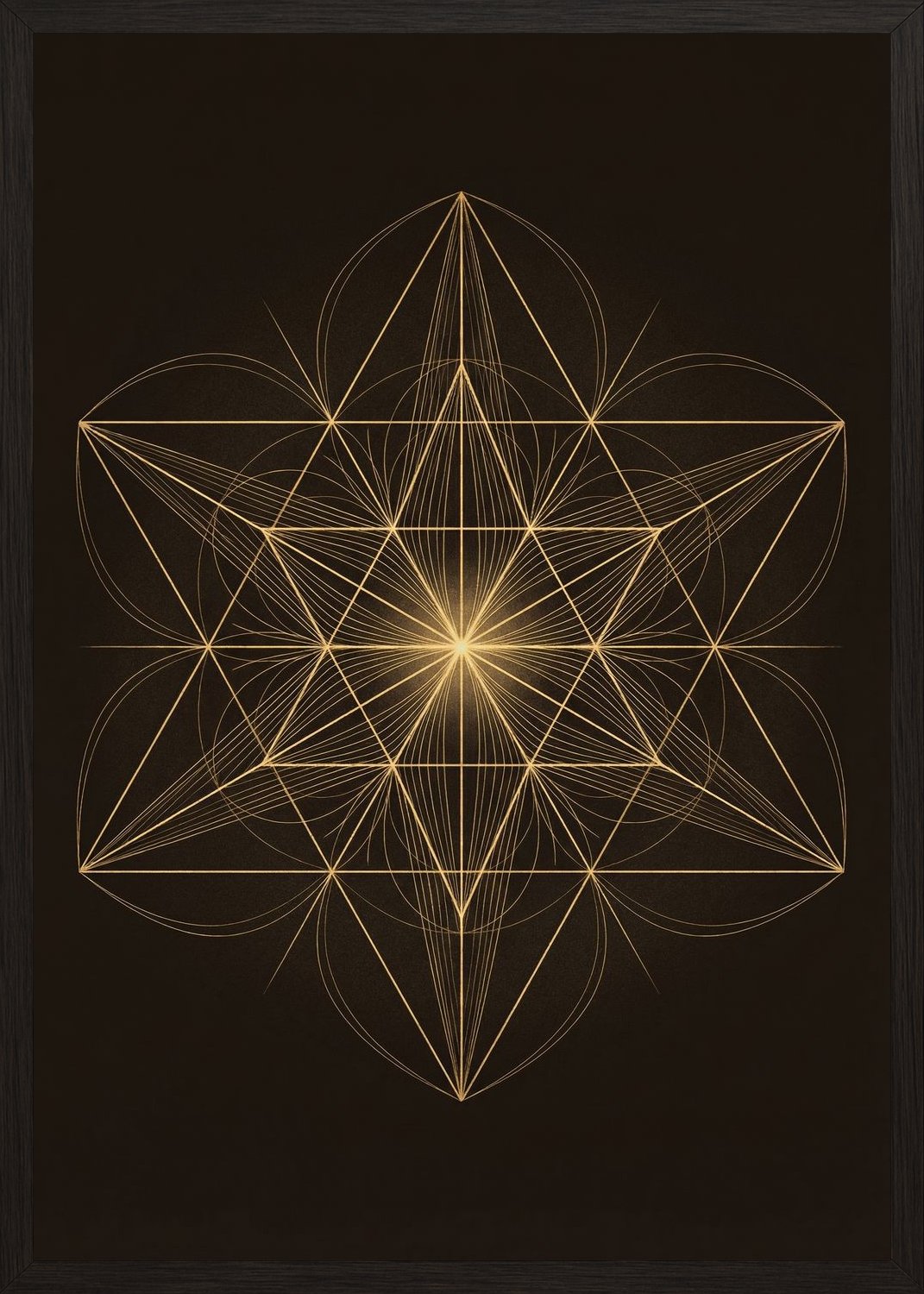 Poster in black frame