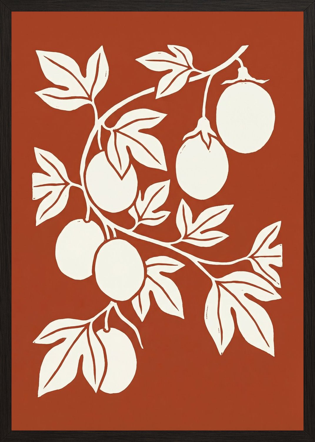 Poster in black frame