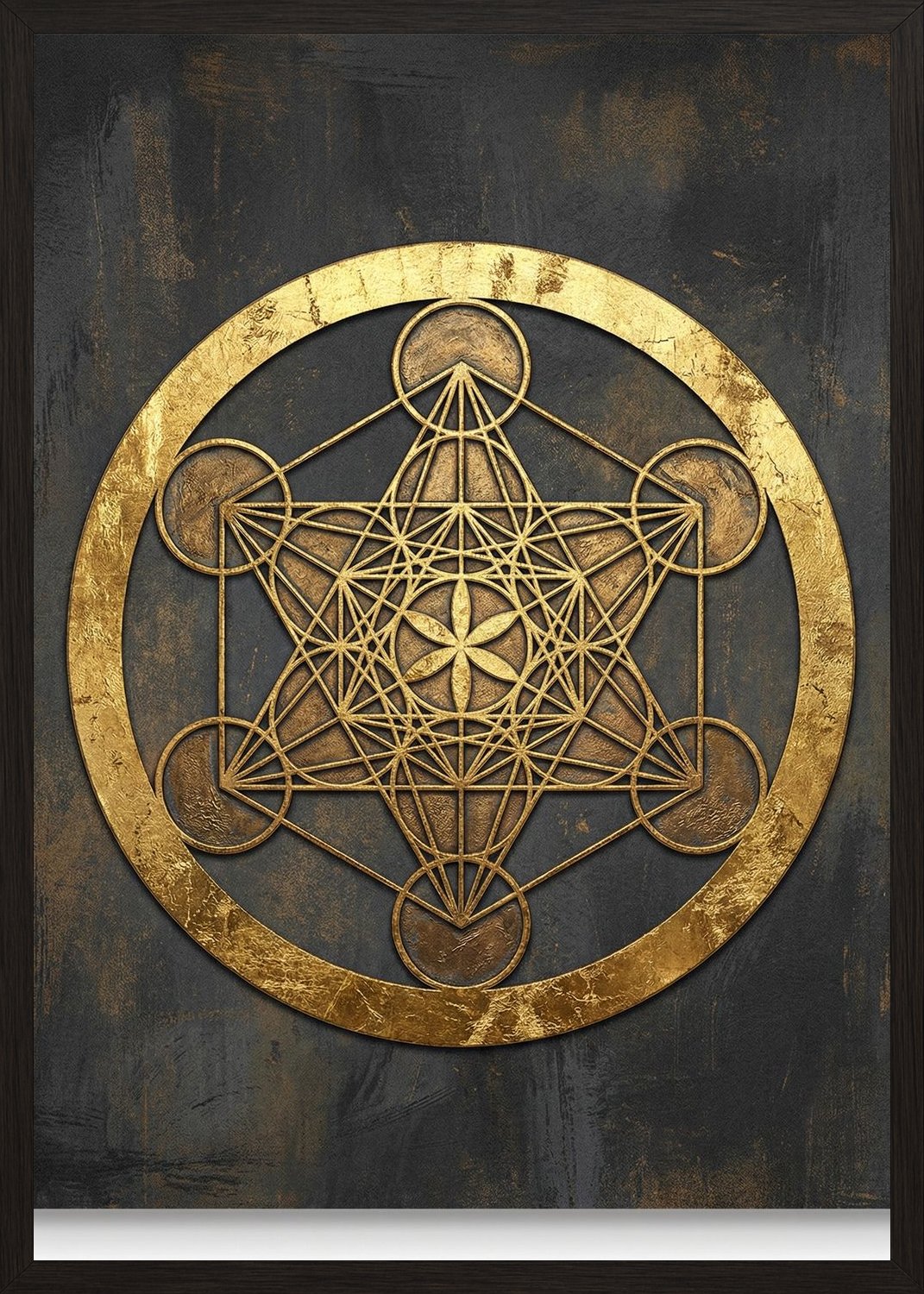 Poster in black frame