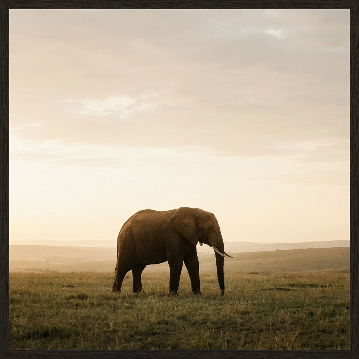 Poster in black frame