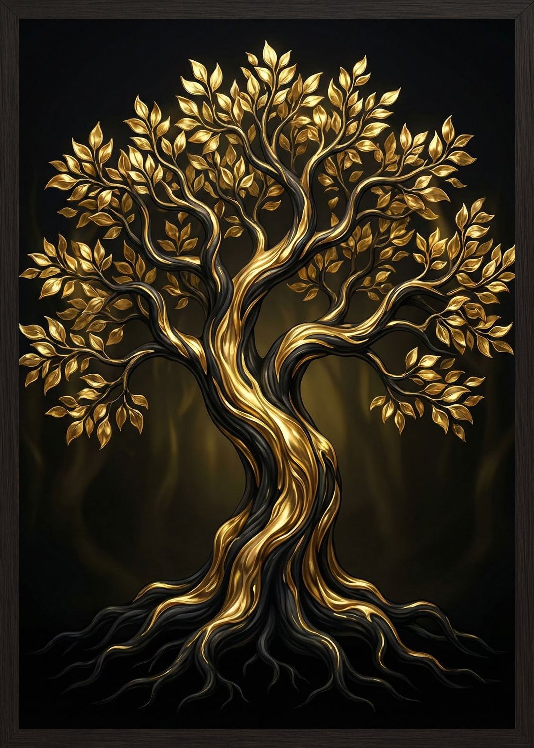 Poster in black frame