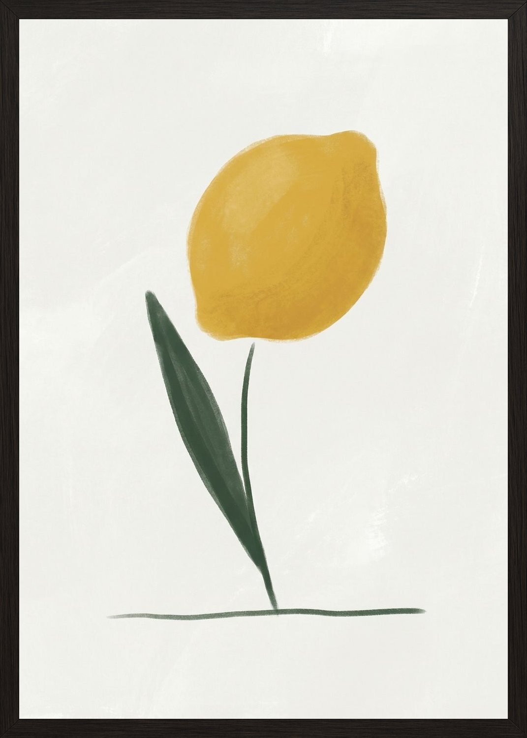 Poster in black frame