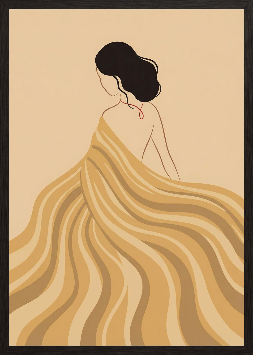 Poster in black frame