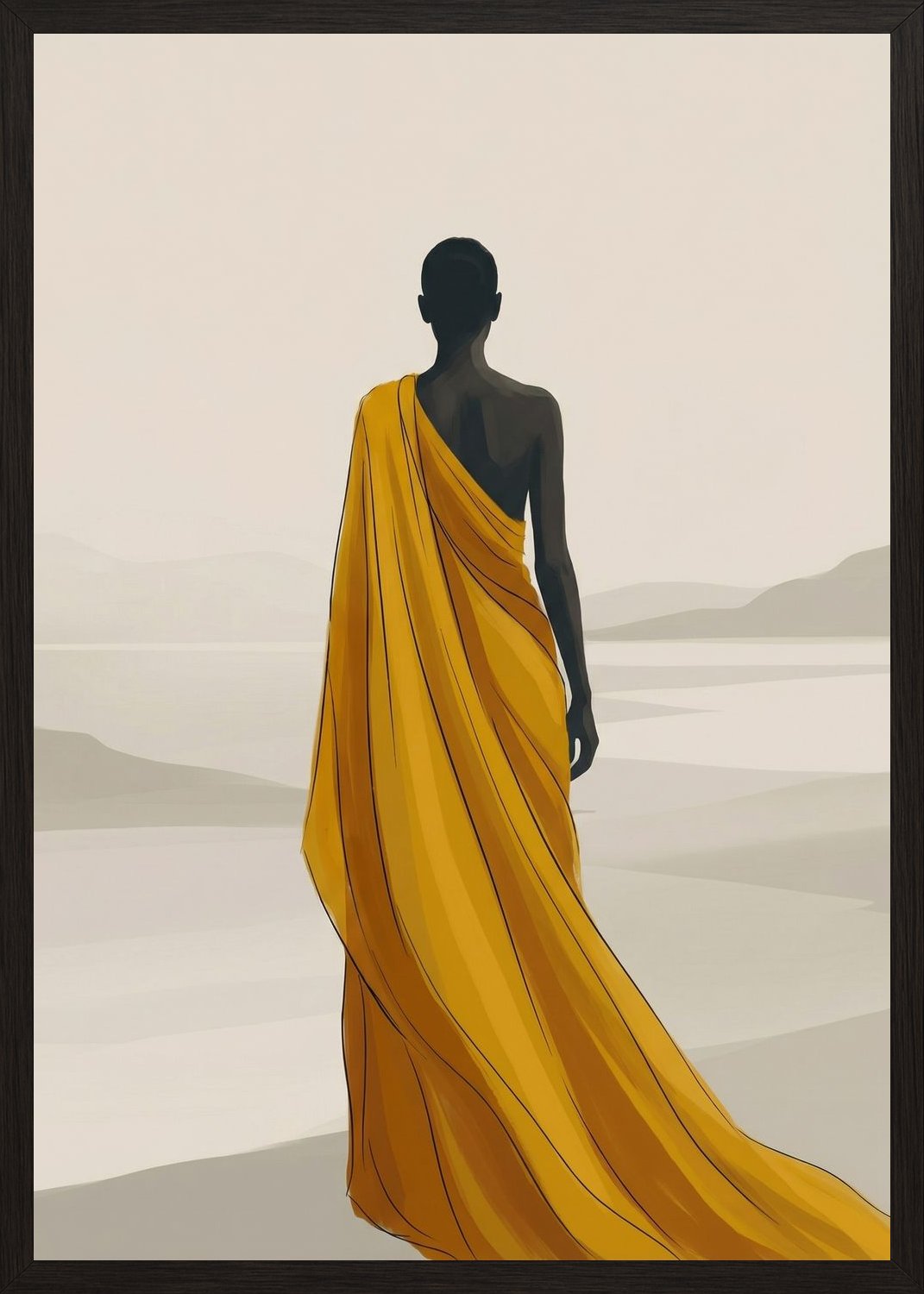 Poster in black frame