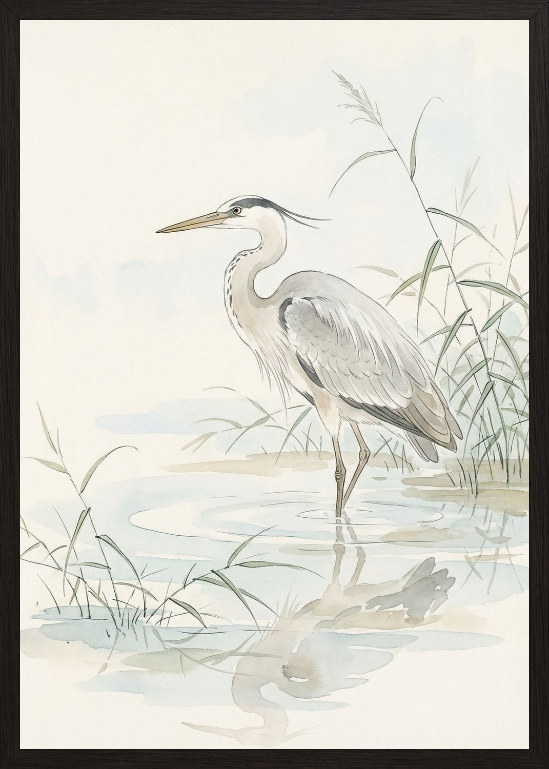 Poster in black frame