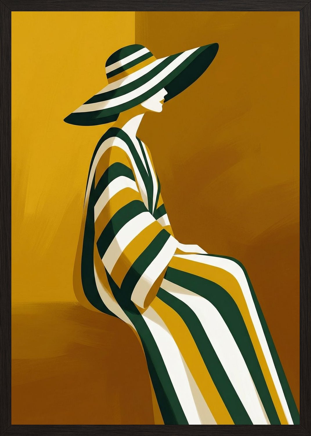 Poster in black frame