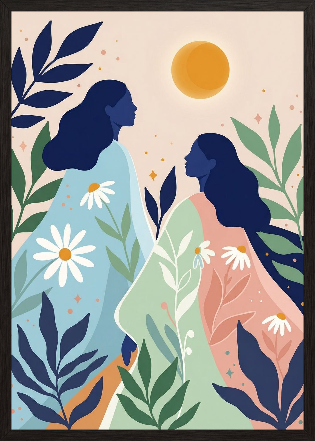 Poster in oak frame