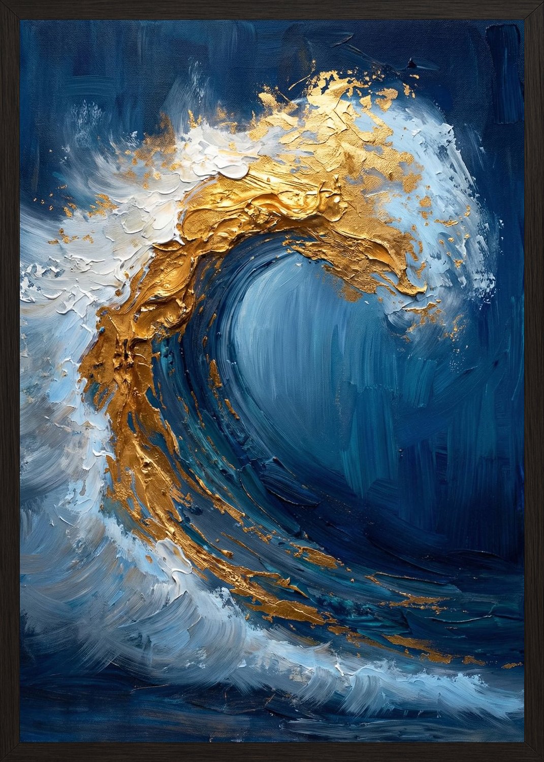 Poster in black frame