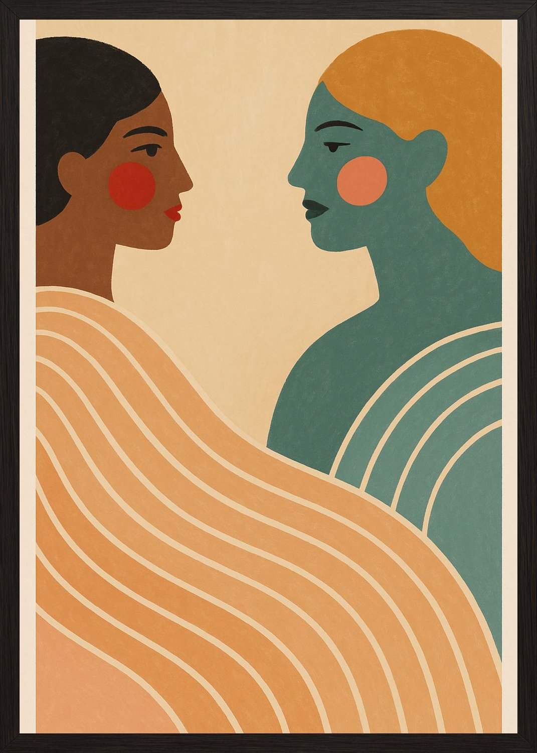 Poster in black frame