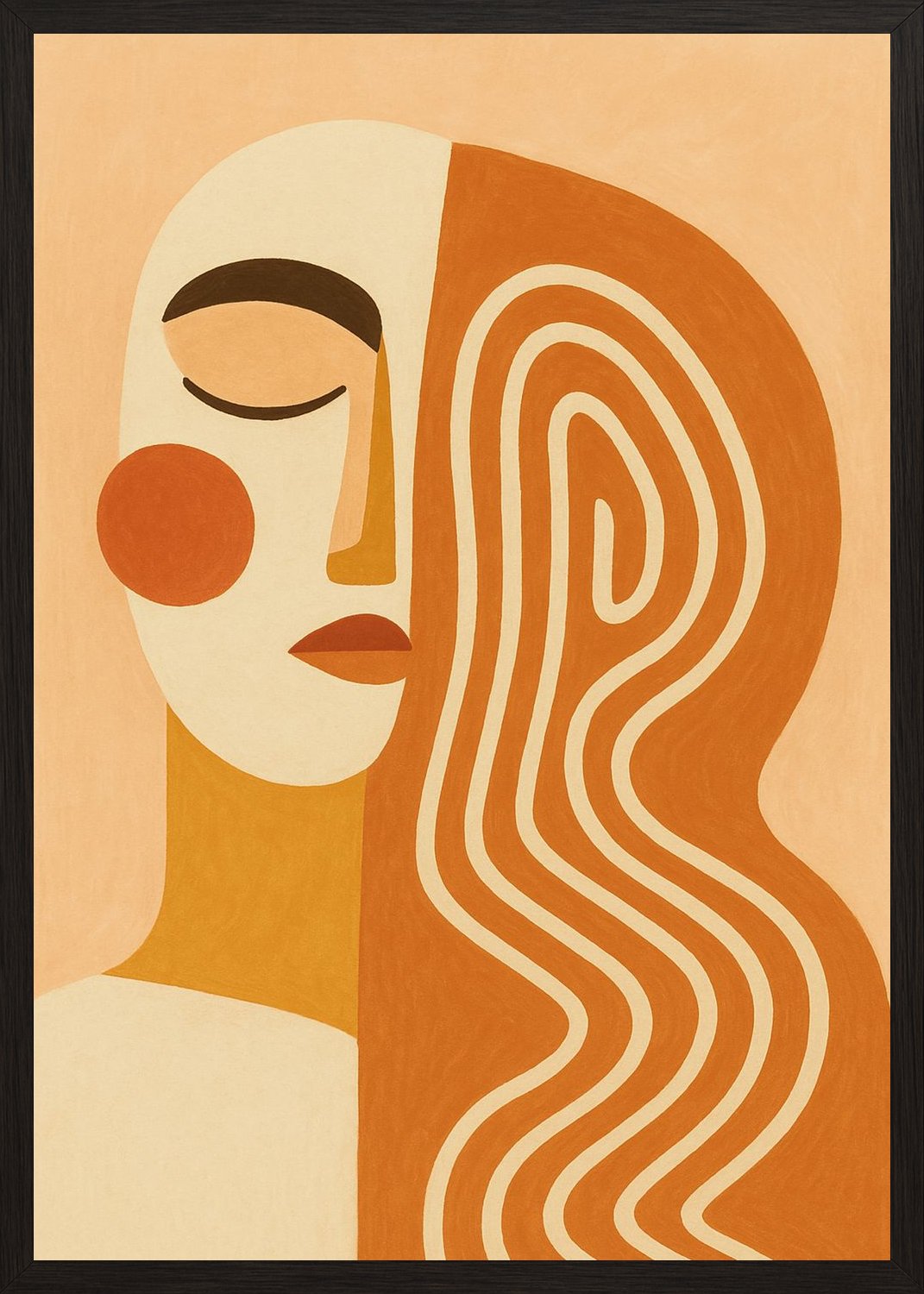 Poster in black frame