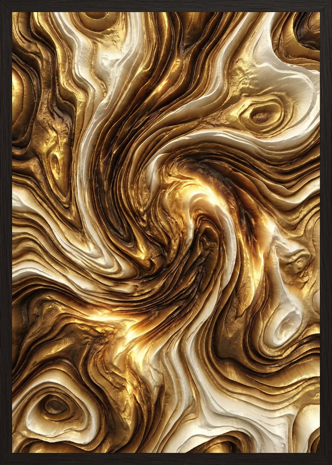 Poster in oak frame