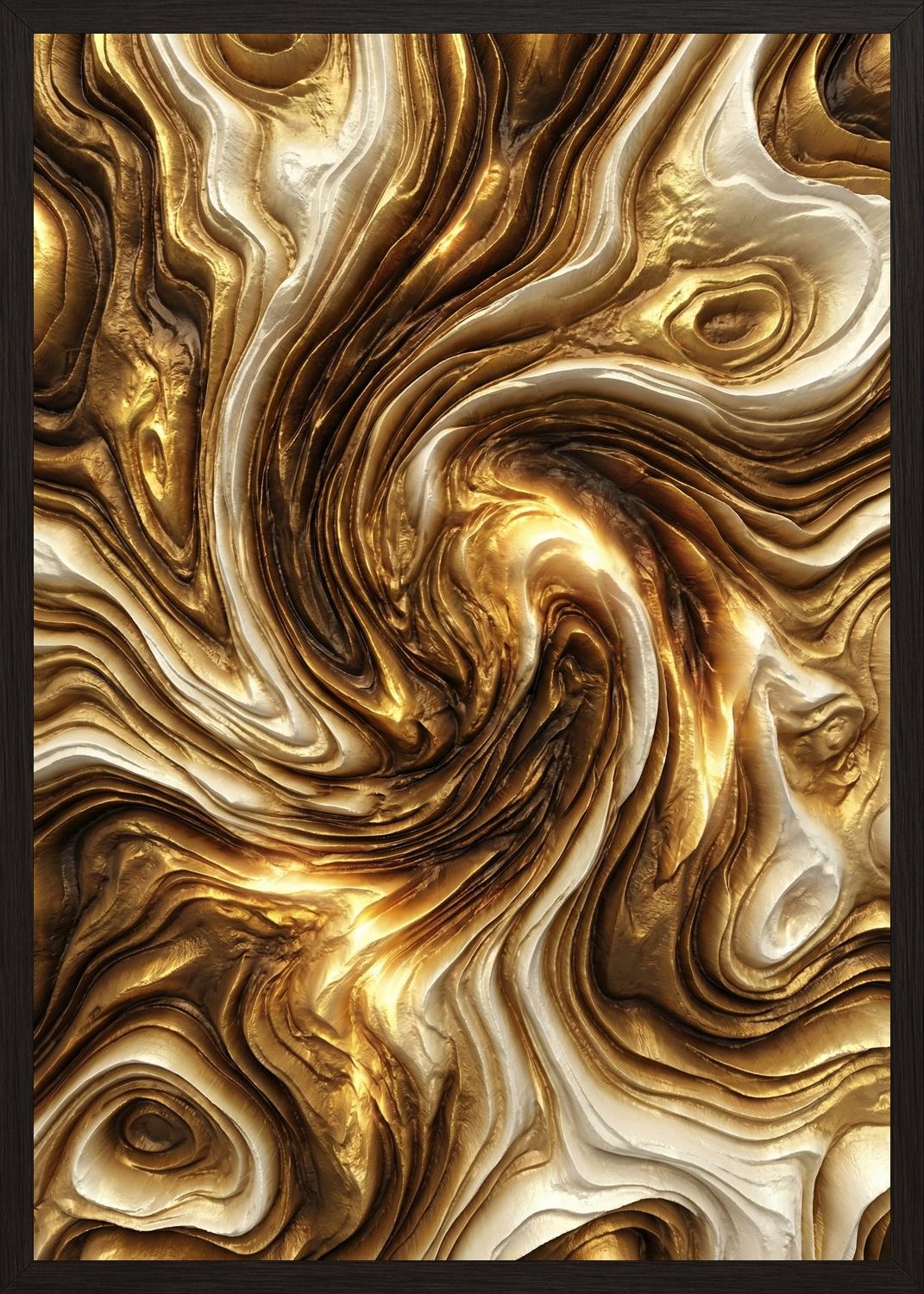 Poster in black frame