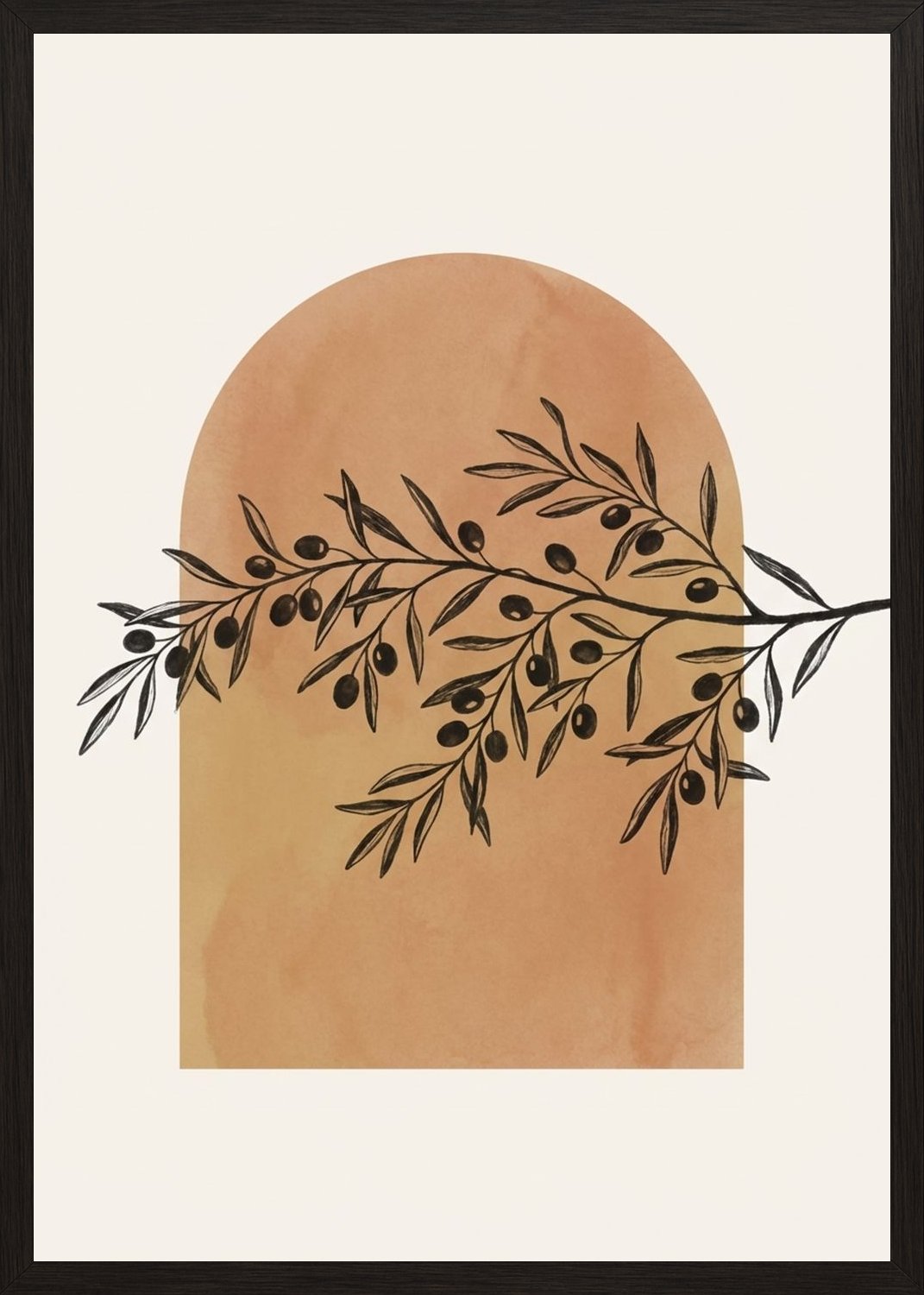 Poster in black frame