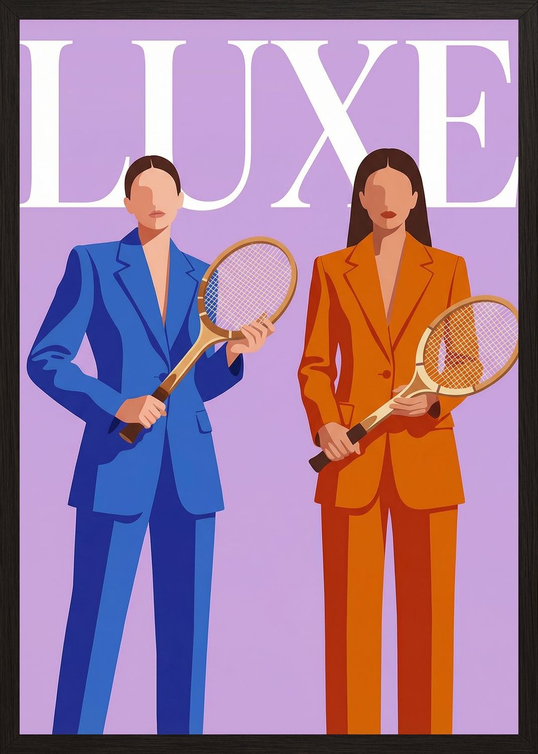 Poster in black frame