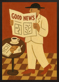 Poster in black frame