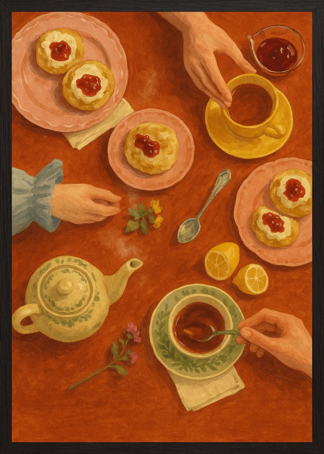 Poster in black frame