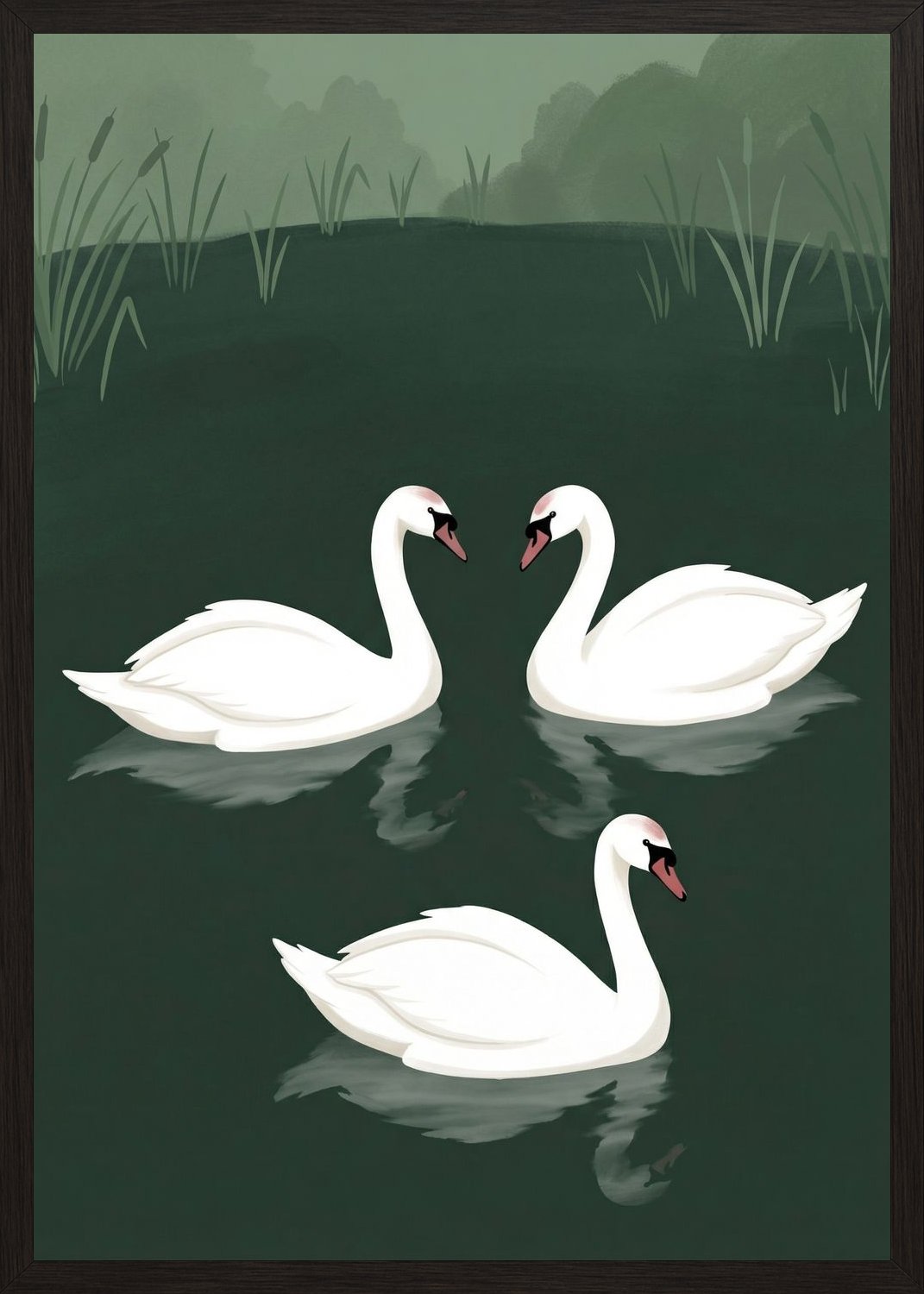 Poster in oak frame