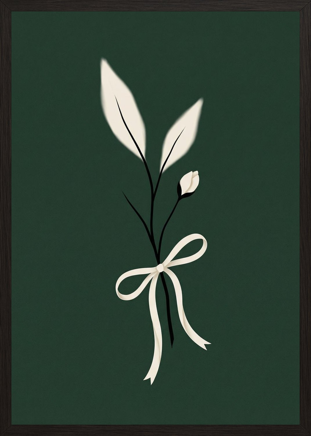 Poster in black frame