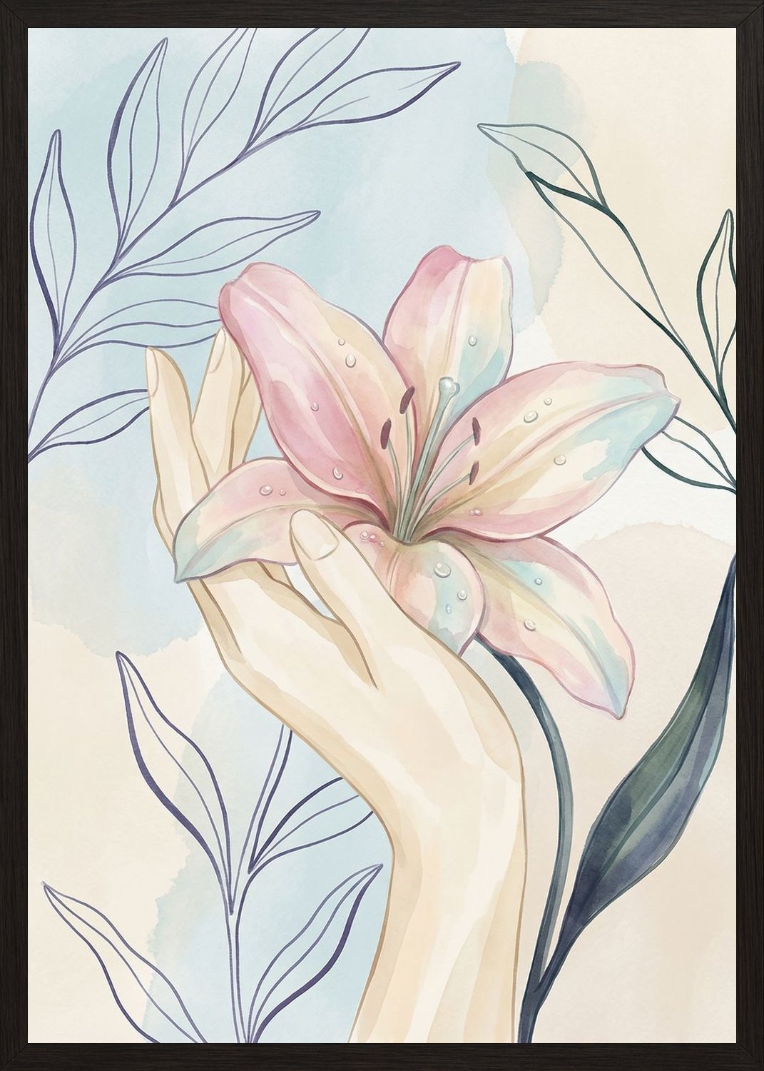 Poster in black frame