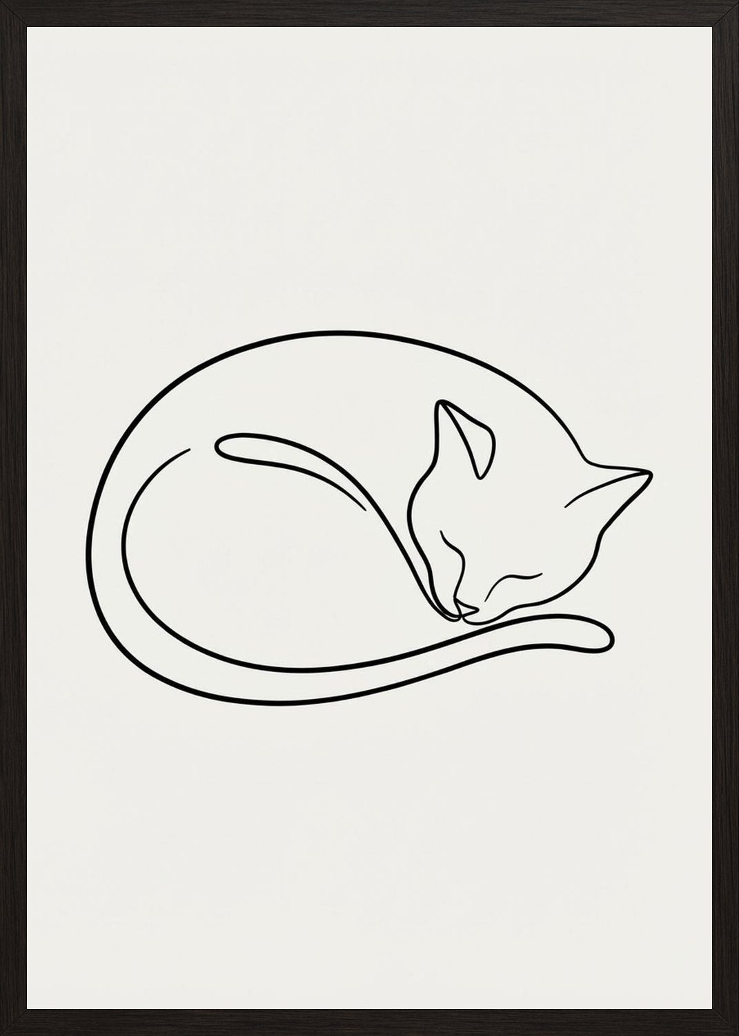 Poster in black frame