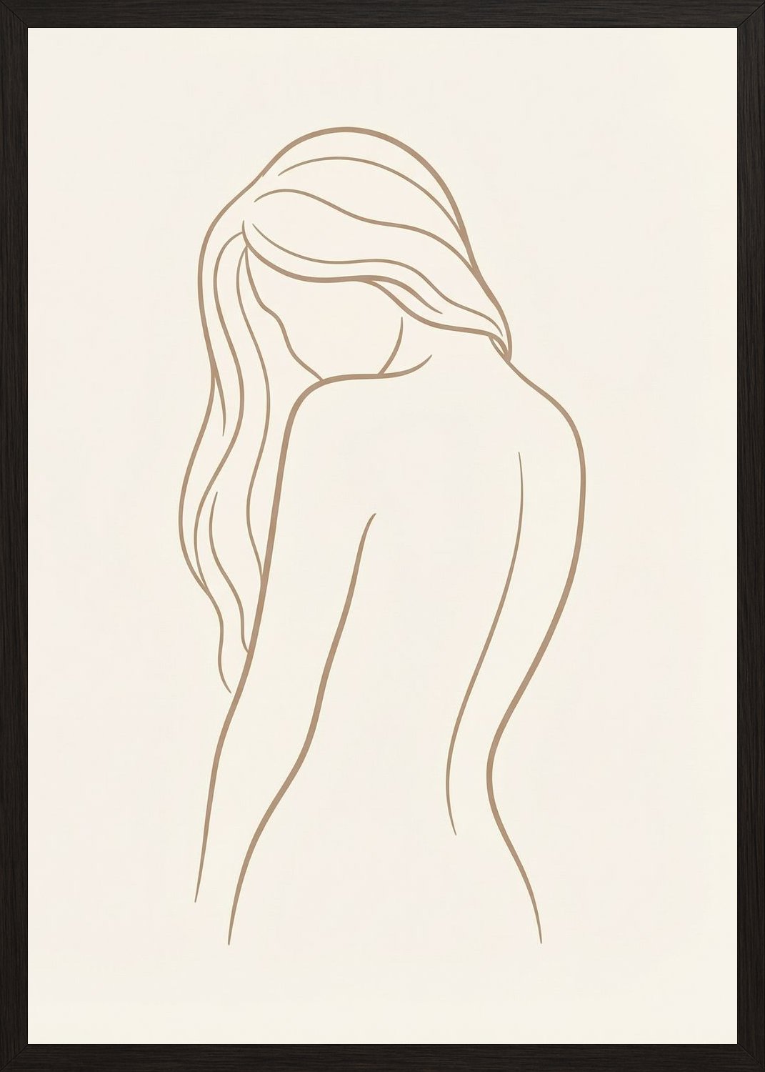 Poster in black frame