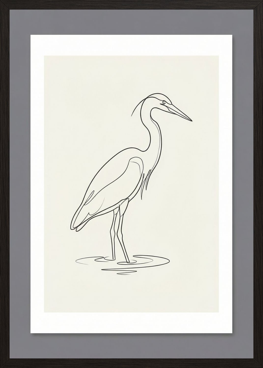 Poster in black frame