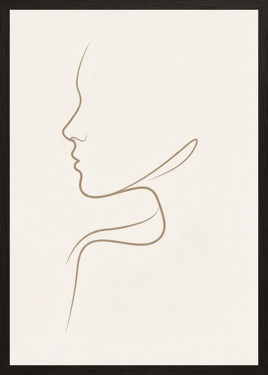 Poster in black frame