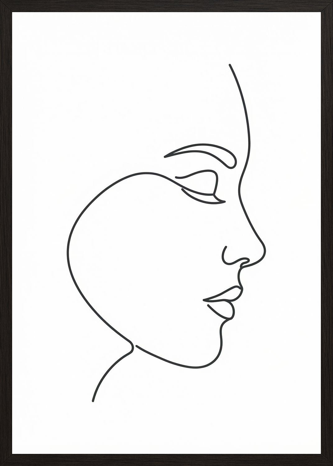 Poster in black frame