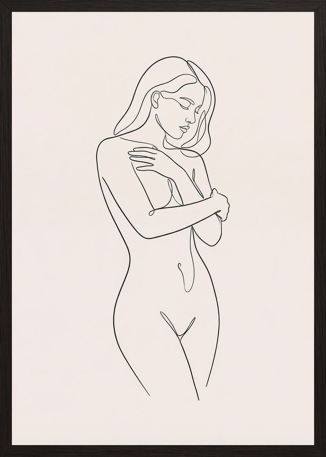 Poster in black frame