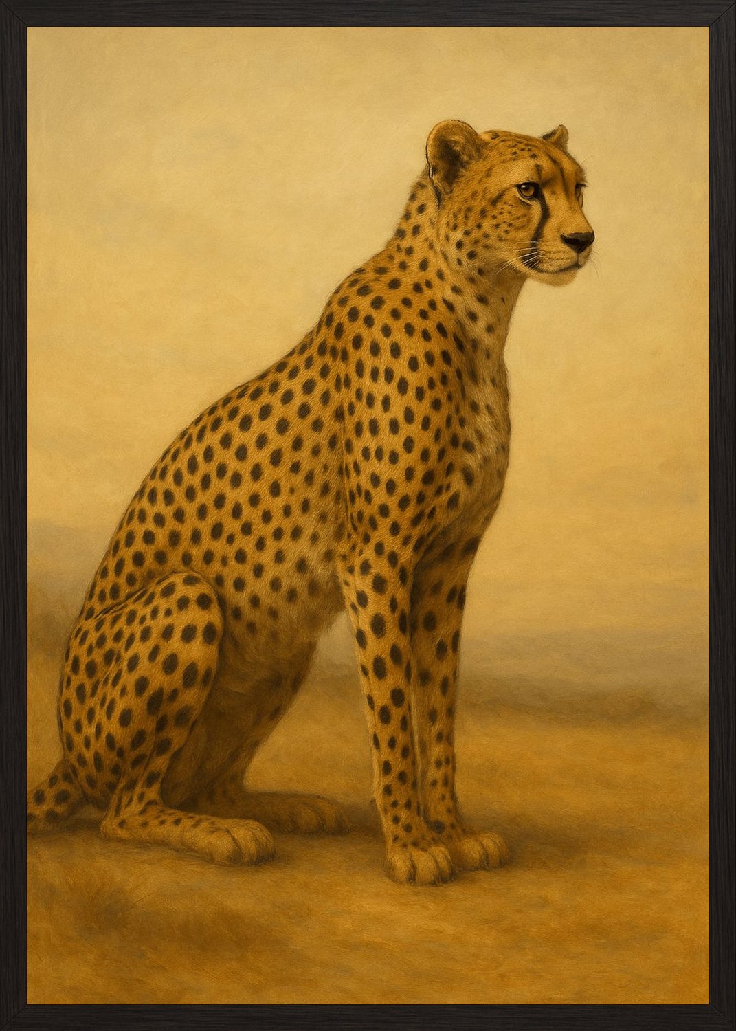 Poster in black frame