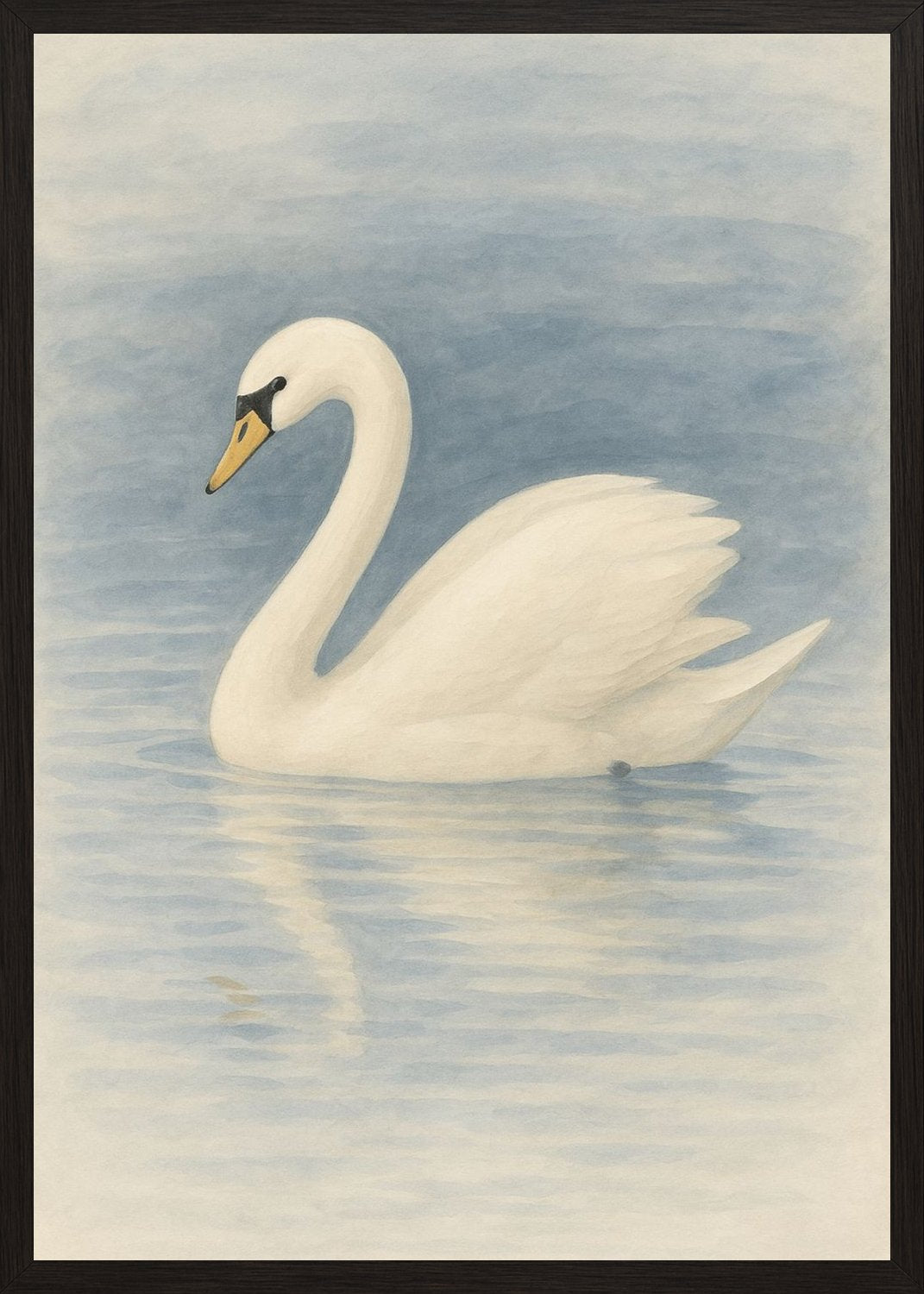 Poster in black frame
