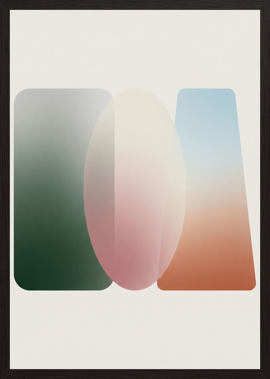 Poster in black frame