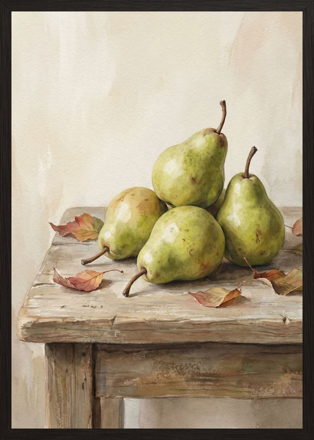 Poster in black frame