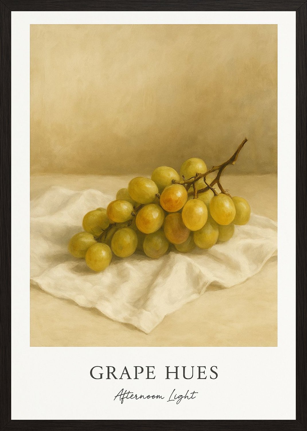 Poster in black frame