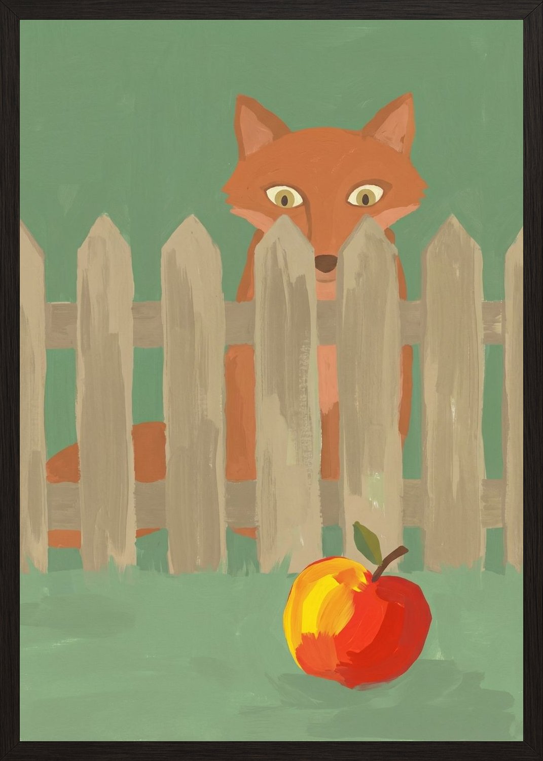 Poster in oak frame