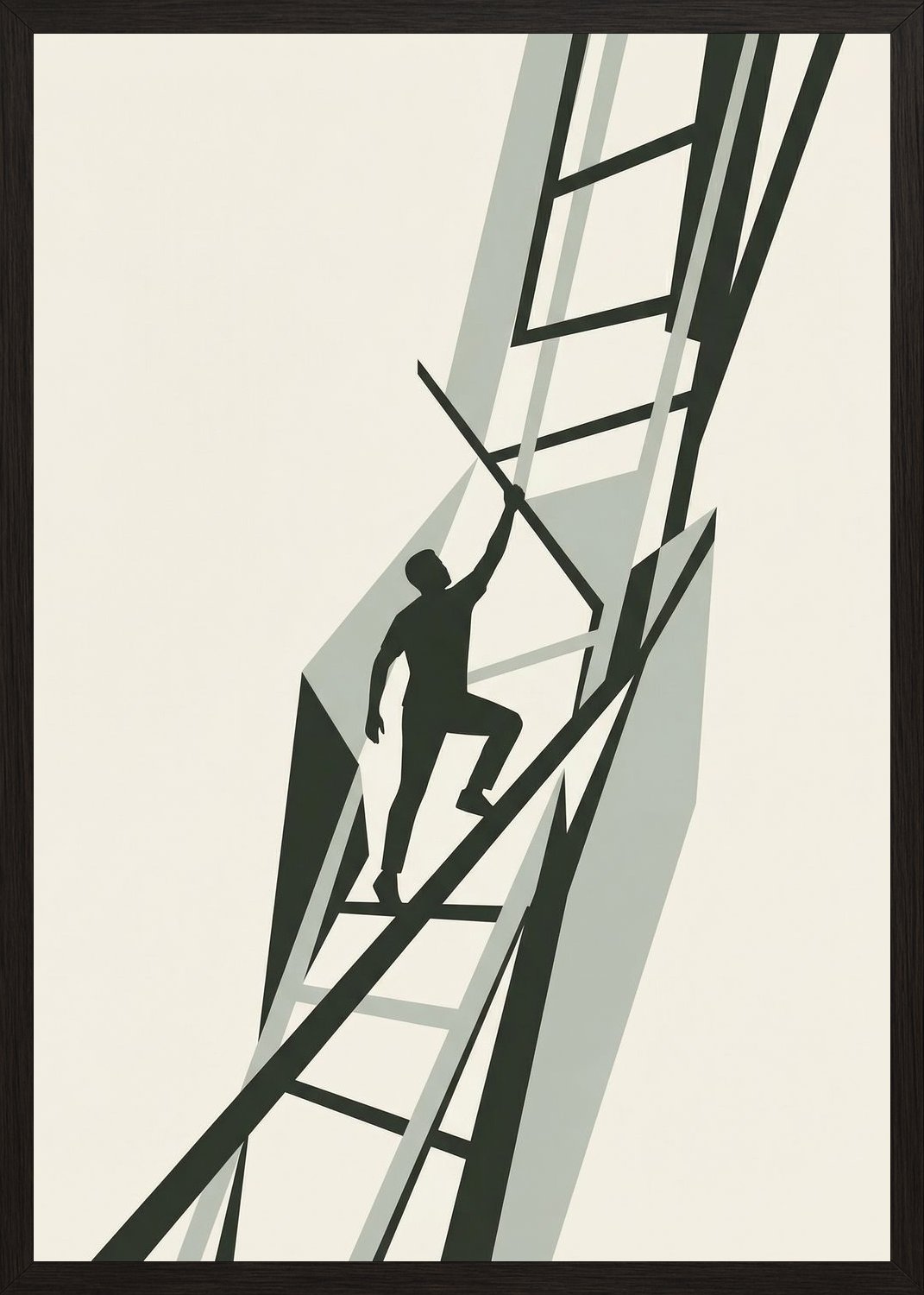 Poster in black frame