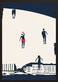Poster in black frame